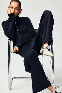 Crease-Front Pull-On Pants