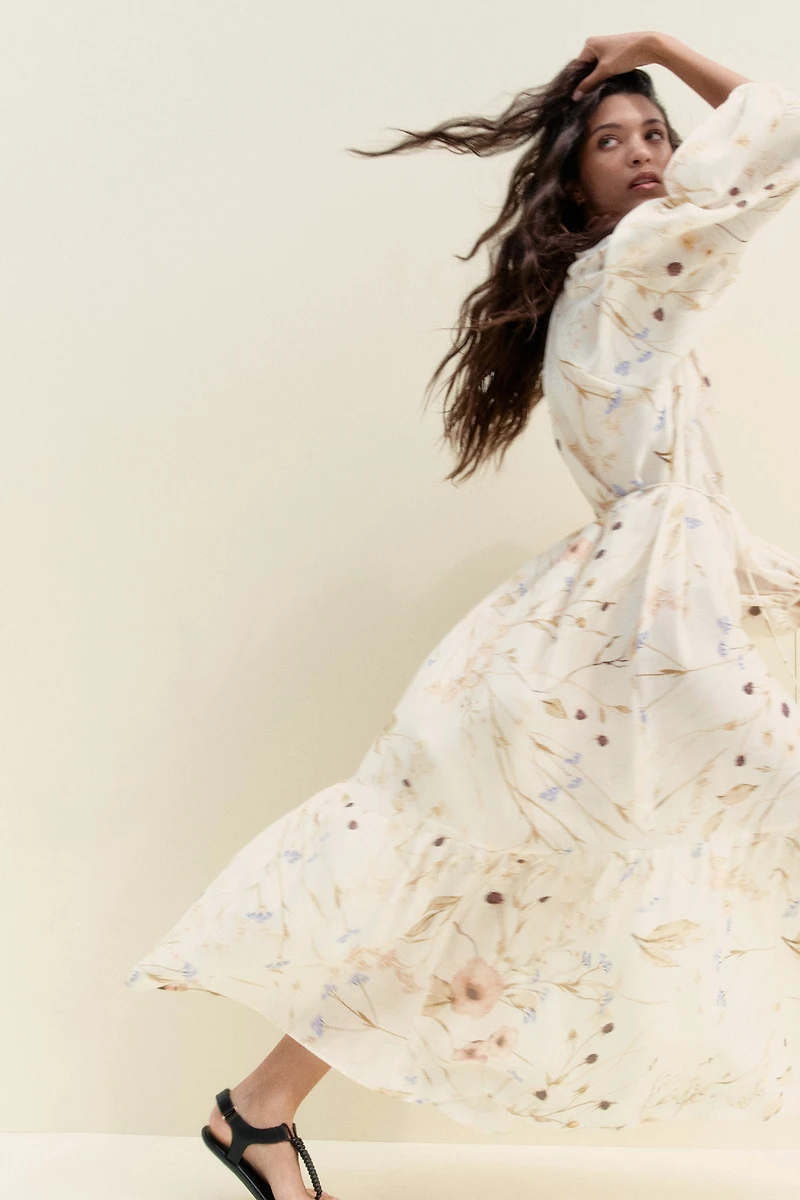 Oversized Tie-Belt Dress