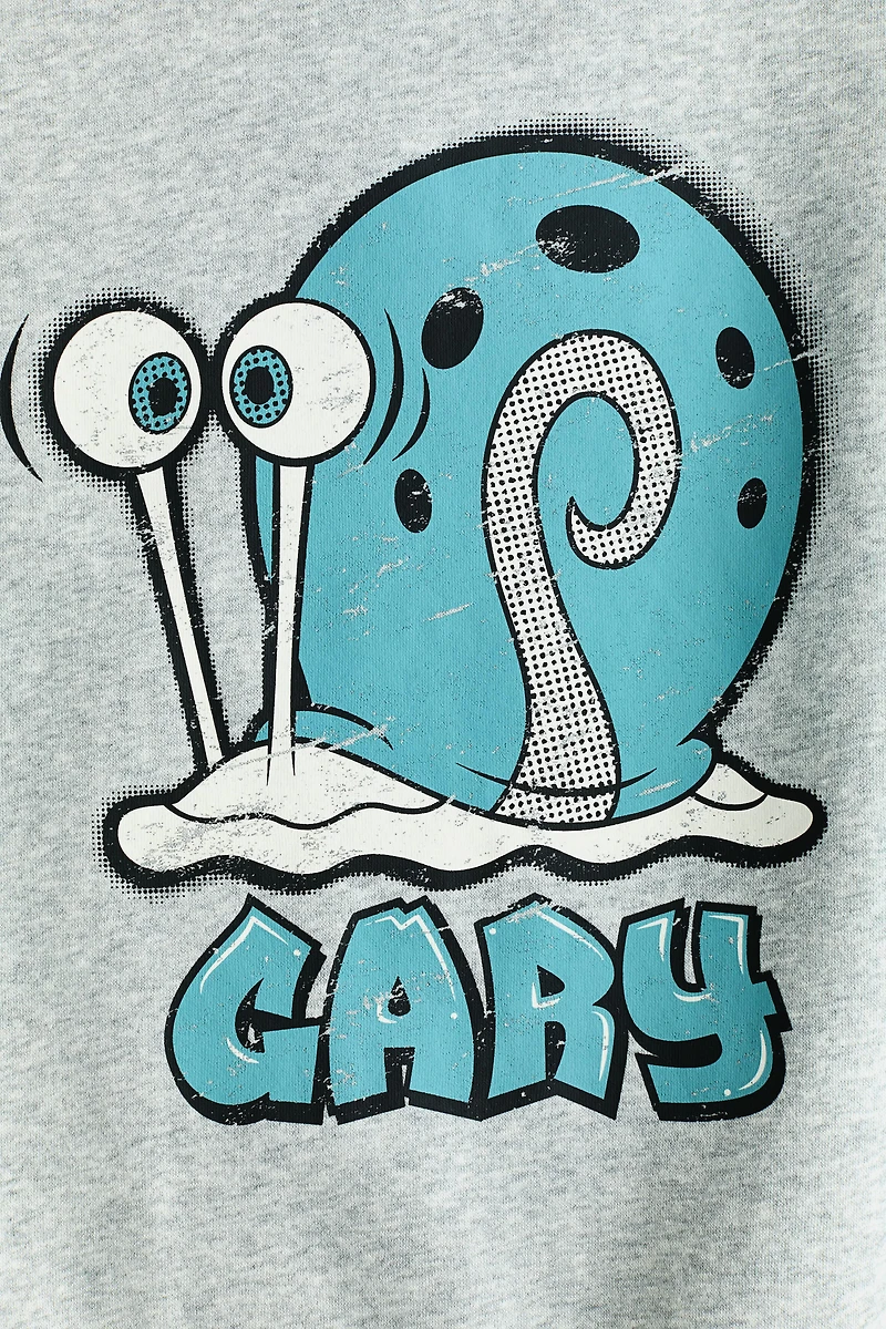 Sweatshirt with Printed Motif