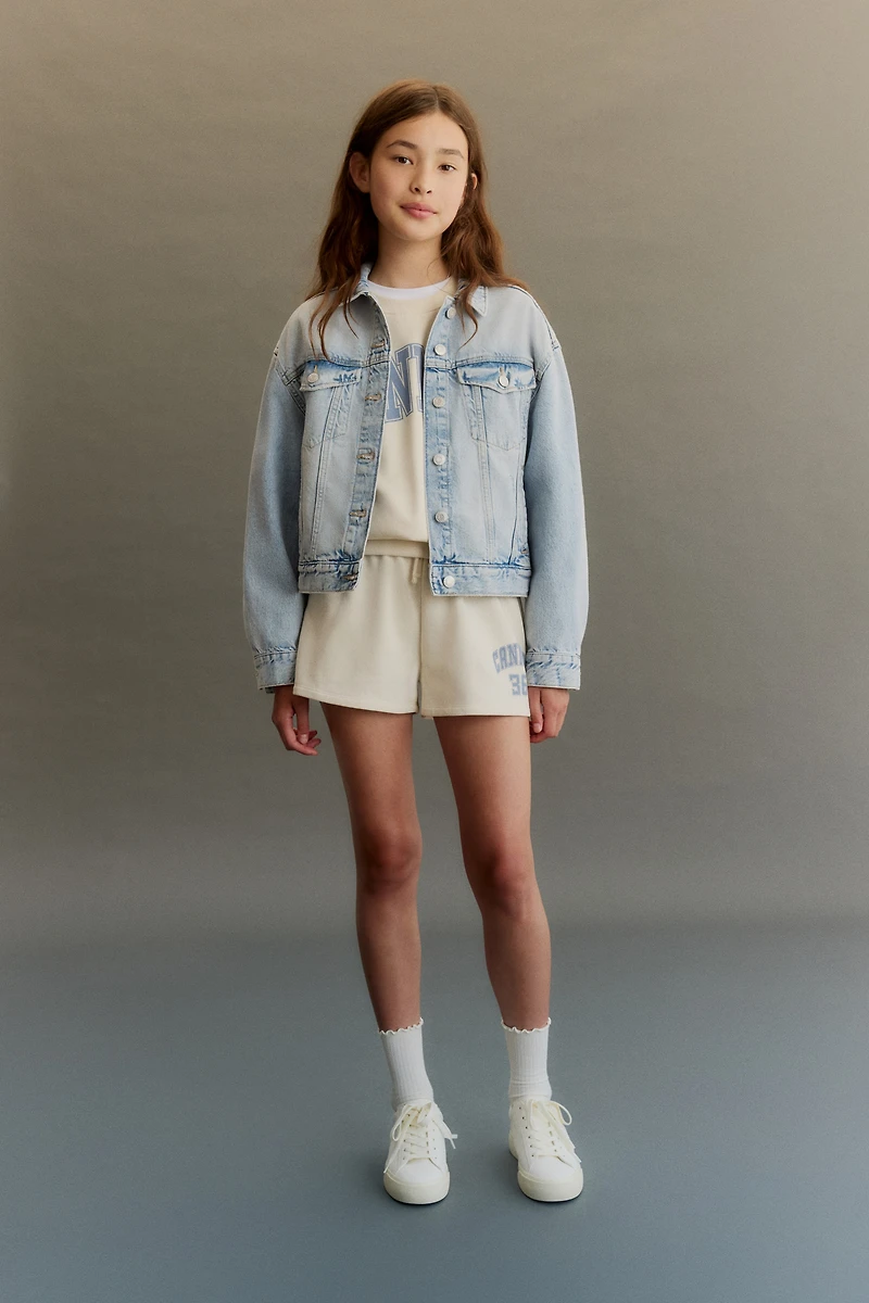 2-Piece Sweatshirt and Shorts Set