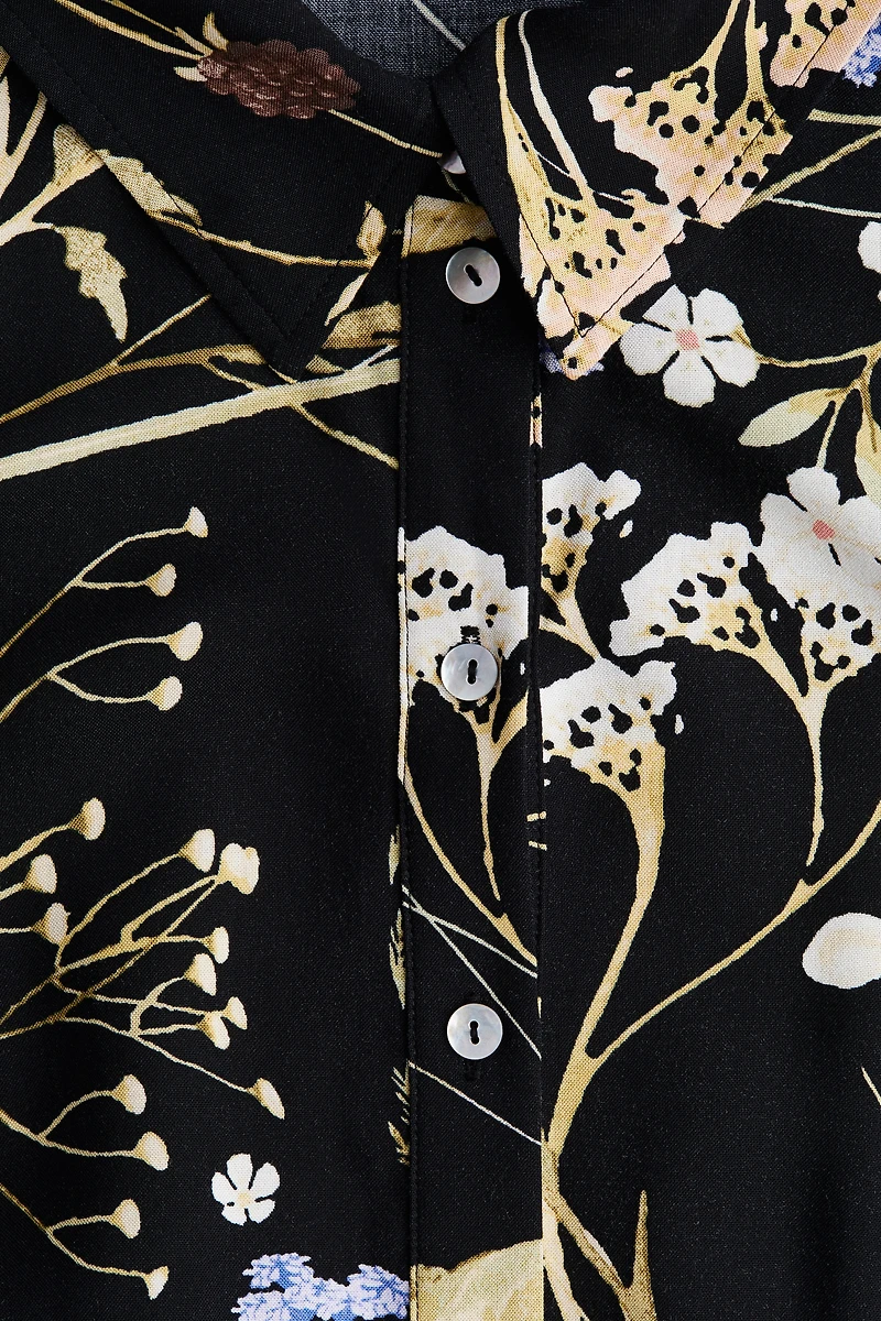 Tie-belt Shirt Dress