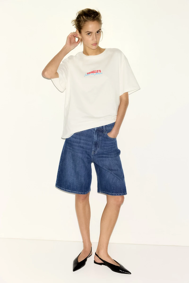 Denim Bermuda Shorts