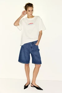 Denim Bermuda Shorts