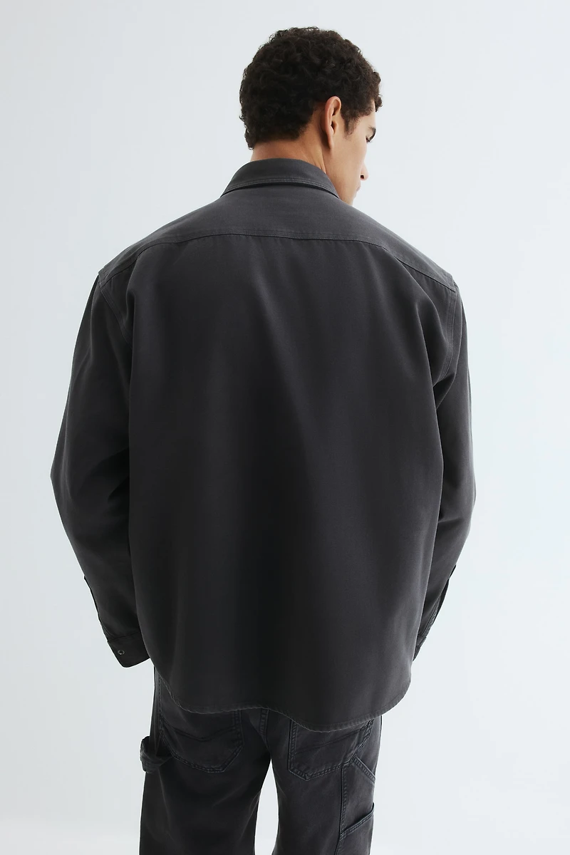 Oversized-Fit Canvas Overshirt