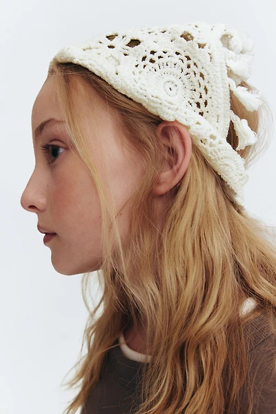 Crochet-Look Headscarf