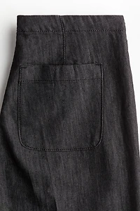 Denim Drawstring Pants