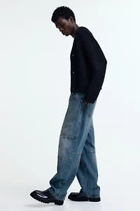 Baggy darted jeans