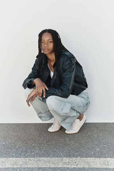 Oversized Funnel-Collar Jacket