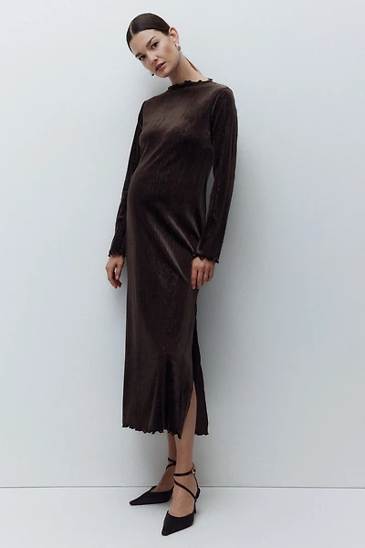 MAMA Glittery velour dress