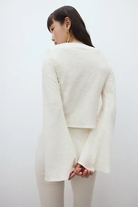 Tie-Detail Jersey Top