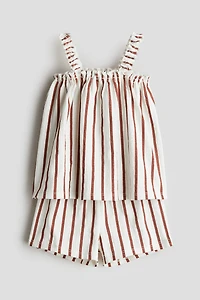 Ensemble 2 pièces en jersey froissé