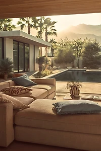 Slub-Weave Cushion Cover