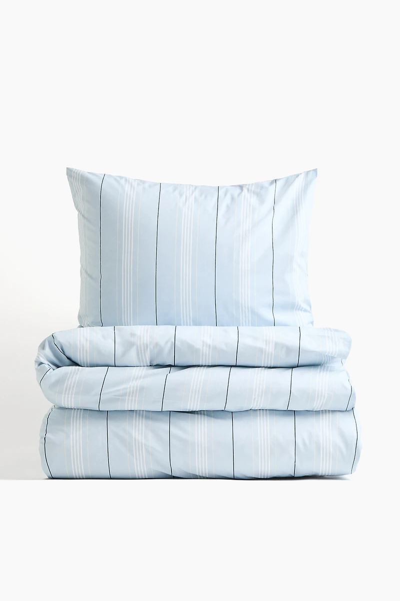 Ensemble de couette lit simple en percale coton