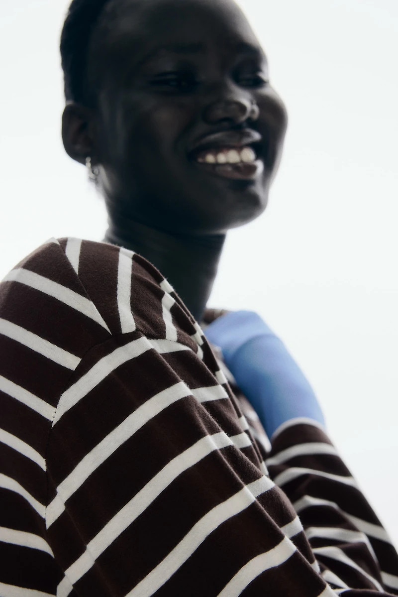 Long-Sleeved Cotton Top