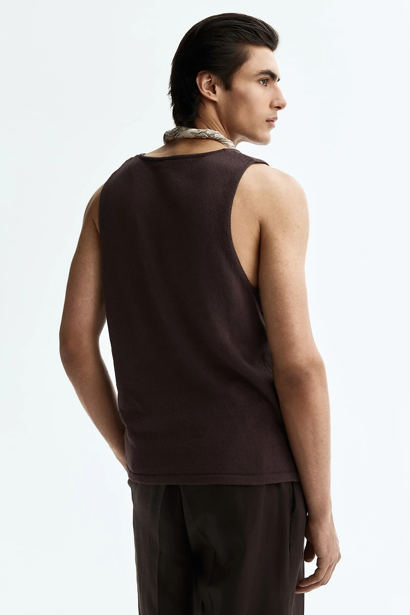 Regular-Fit Knit Tank Top