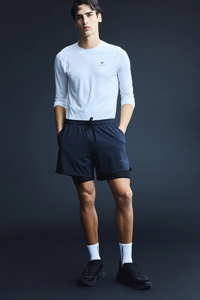Double-Layered Sports Shorts with DryMove™