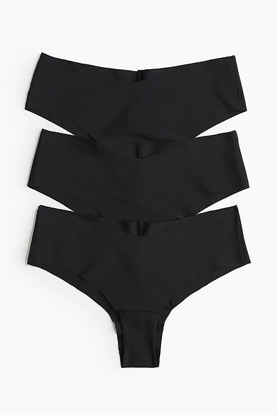 3-pack Invisible Cheeky Hipster Briefs