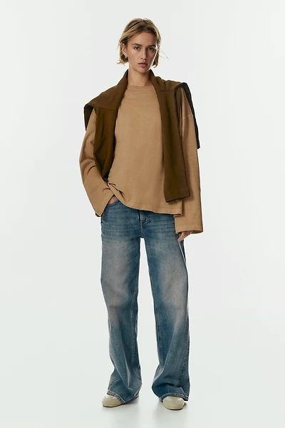 Long-Sleeved Cotton Top