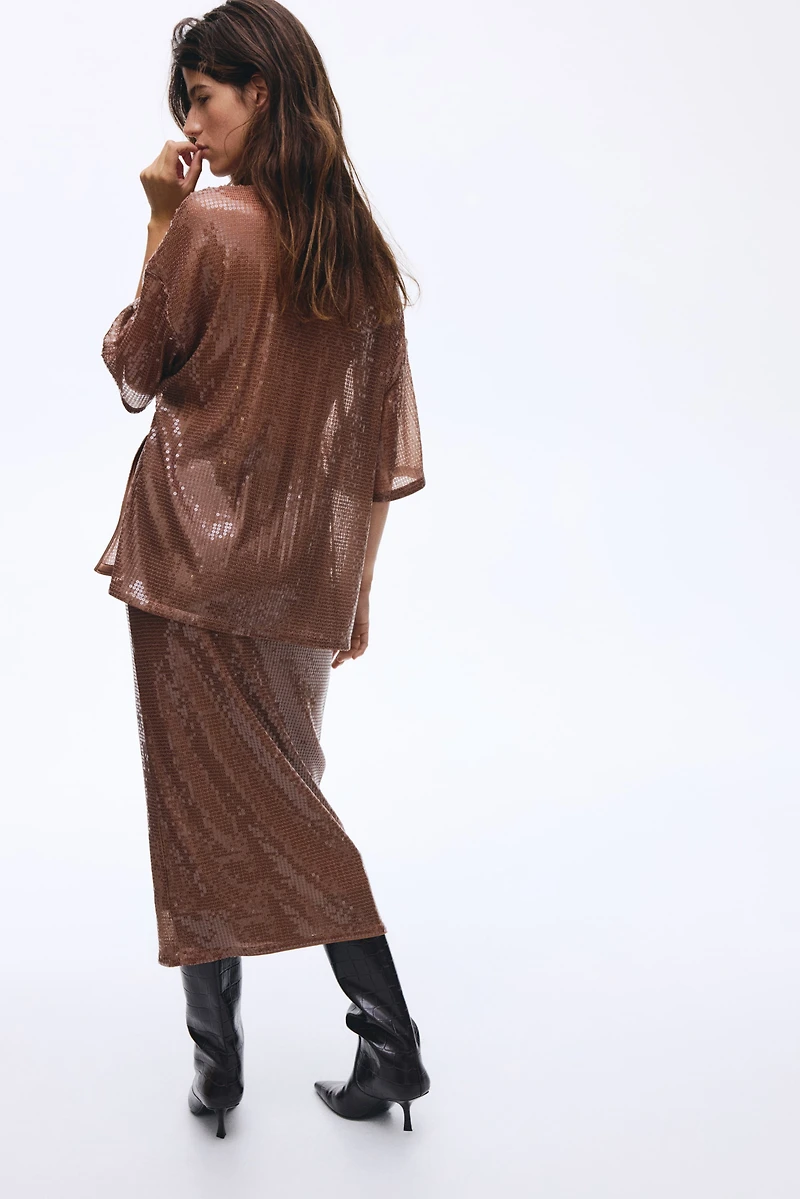 Haut ample à sequins