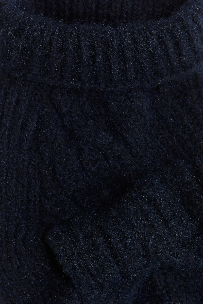 Cable-knit Dog Sweater