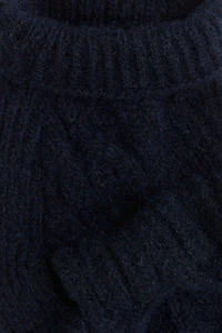 Cable-knit Dog Sweater