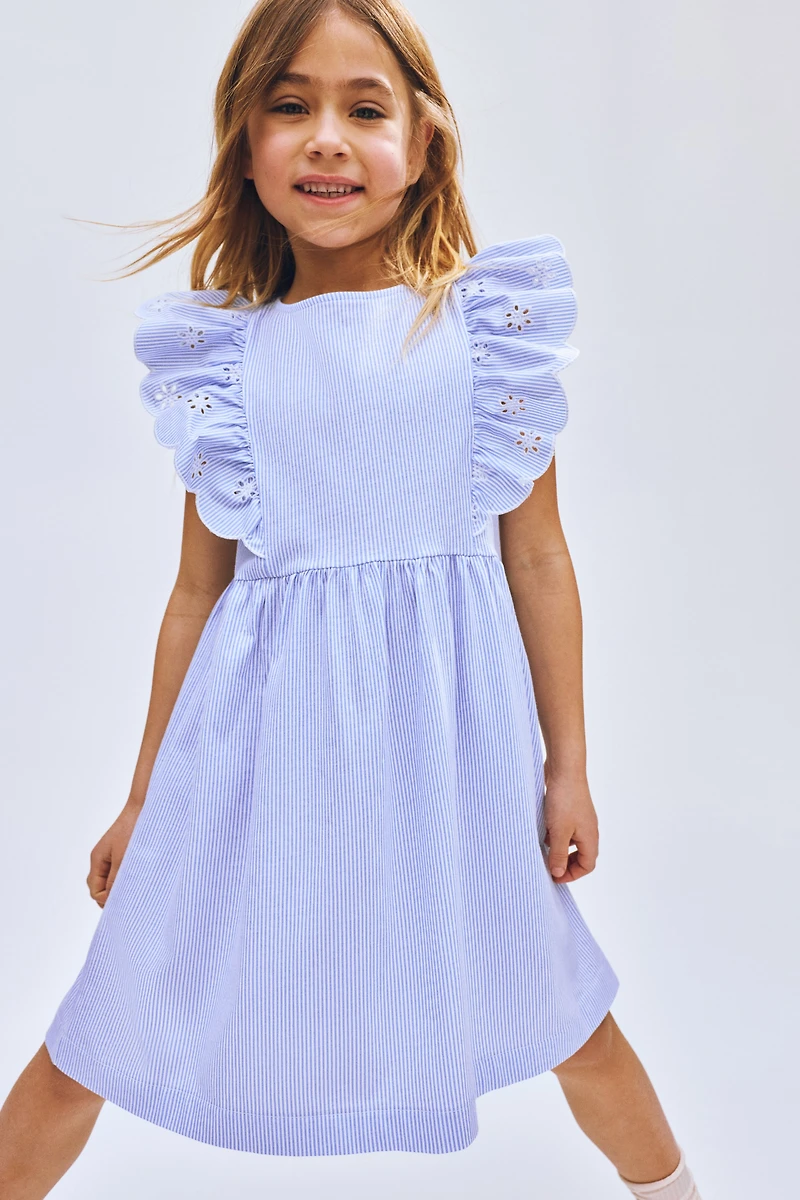 Robe à volants en coton