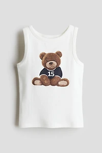 Printed Cotton Tank Top