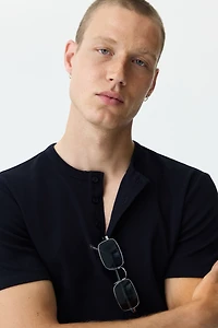Slim-Fit Henley Shirt