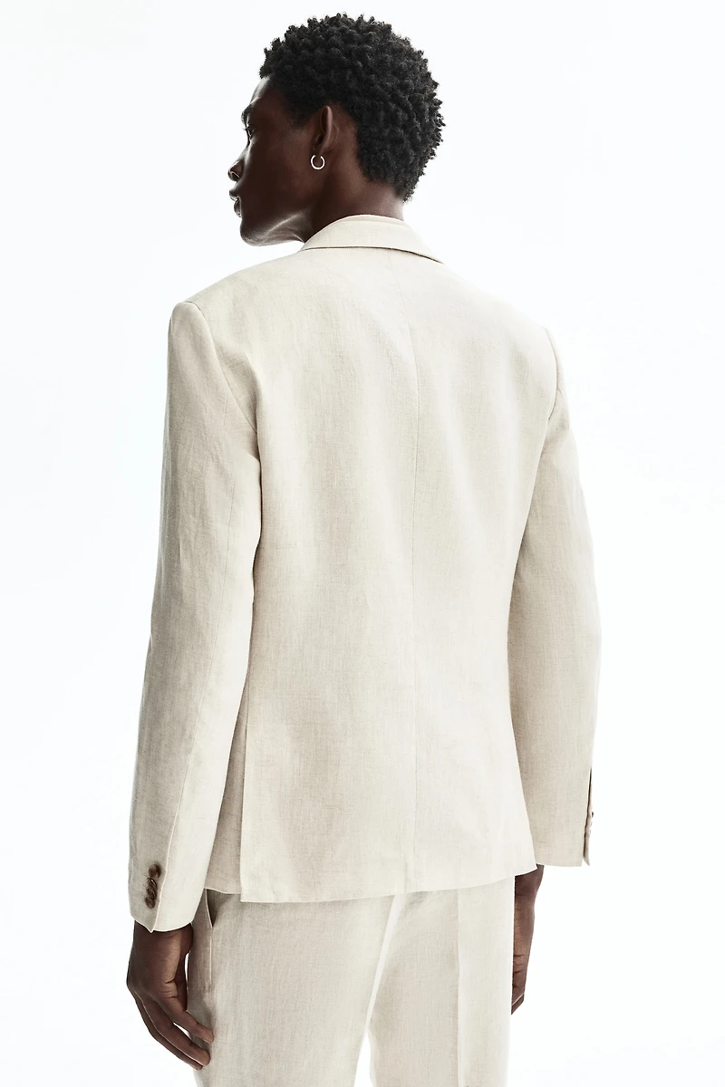 Slim-Fit Linen Jacket