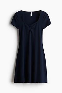 Pointelle-Jersey Dress