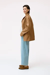 Jean large MAMA taille basse, à la cheville