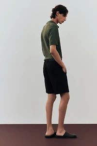 Regular-Fit Lyocell-Blend Chino Shorts