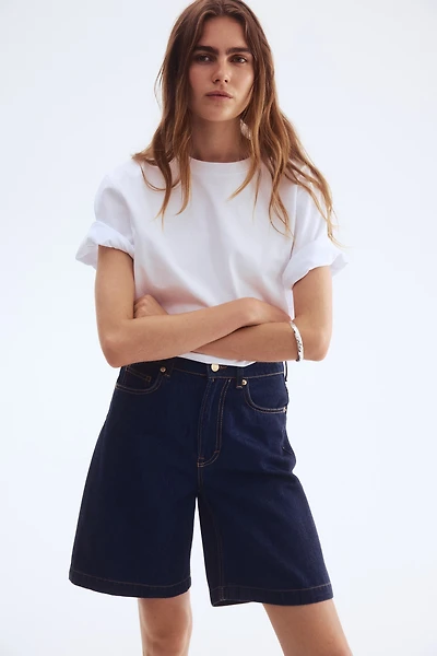 Denim Bermuda Shorts