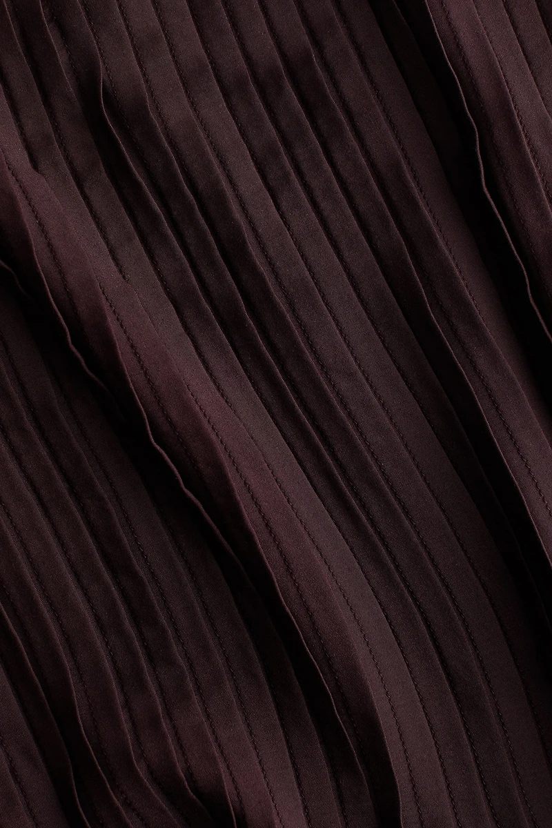 Robe à plis nervure en modal