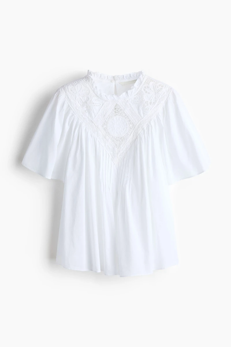 Embroidered Cotton Blouse