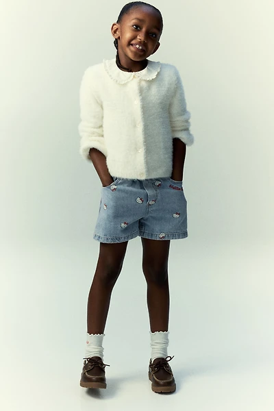 Loose-Fit Denim Shorts