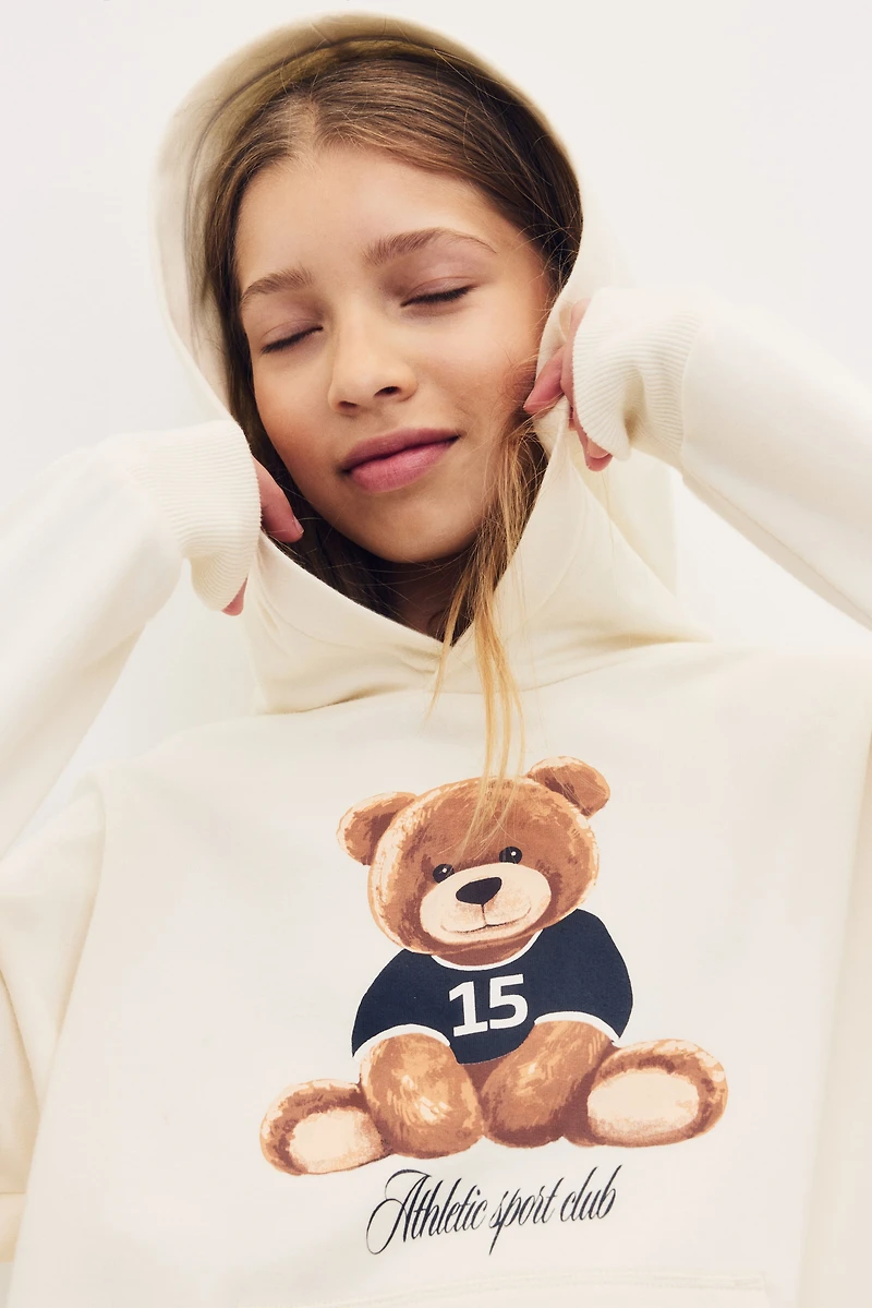 2-piece Brushed-Inside Hoodie and Shorts Set