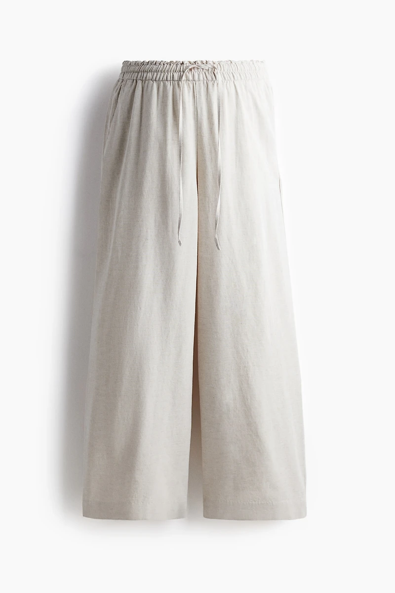 MAMA Before & After Linen-Blend Pants