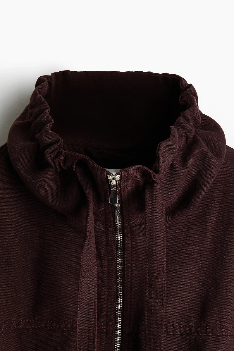 Linen-Blend Jacket
