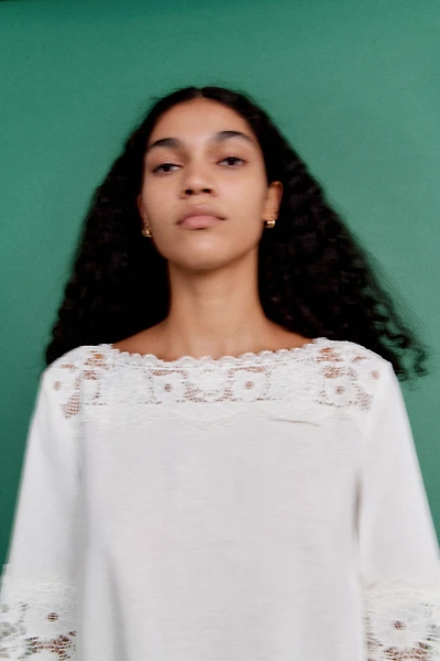 Lace-Detail Dress