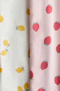 2-pack Cotton Pajama Jumpsuits