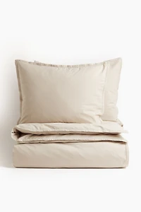 Enveloppe de couette lit double en coton lavé