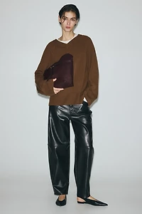 Chandail grande taille en laine