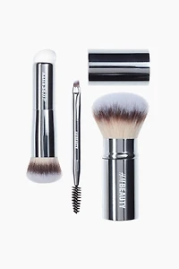 3-Piece Travel Makeup Brush Set