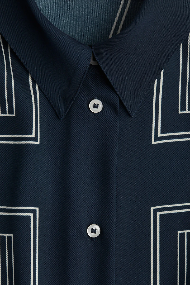 Chemise grande taille en sergé