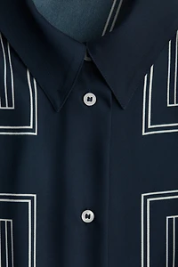 Chemise grande taille en sergé
