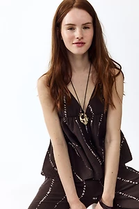 Cotton halterneck top