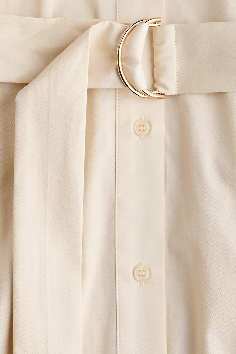 Cotton Poplin Shirt Dress