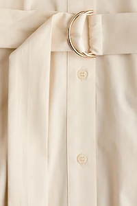 Cotton Poplin Shirt Dress