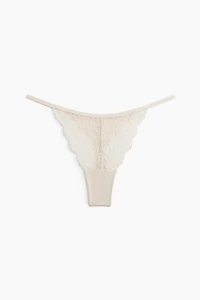 Lot de 3 culottes ficelles Tanga en dentelle